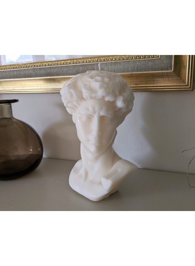 Bonus David Statue Scented Candle - Large Bust, Hand Poured Aroma for Home - Image 2